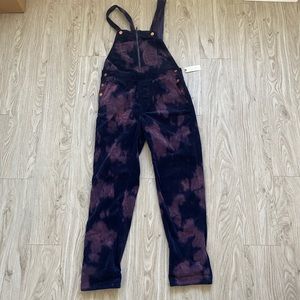 Anthropologie tie dye overalls